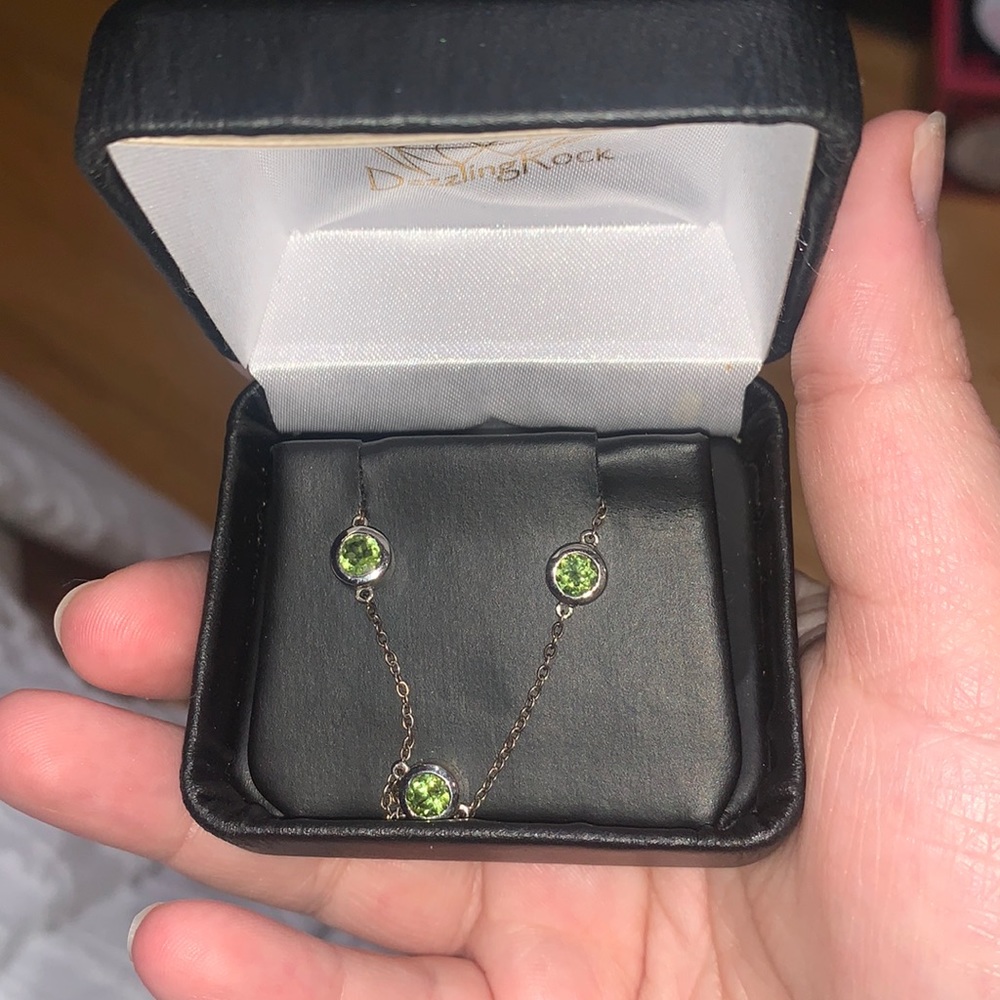 Dazzling Rock Trio Gem Necklace